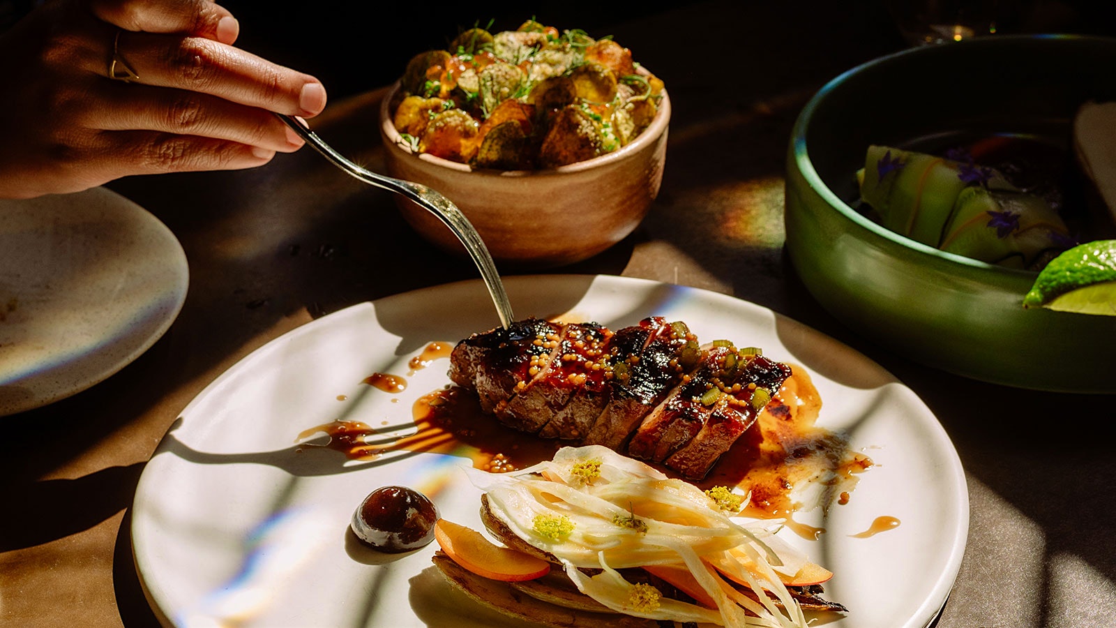 A pork dish from Atoma